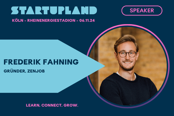 Zenjob-Gründer Frederik Fahning reist ins Startupland