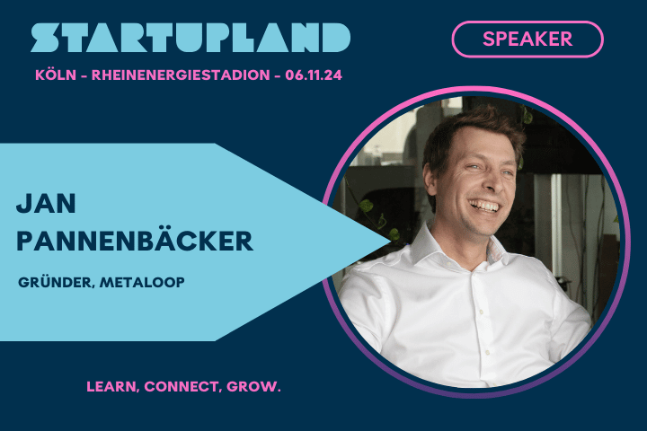 Metaloop-Gründer Jan Pannenbäcker kommt ins Startupland